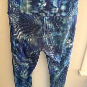 Lululemon Blue Patterned Leggings